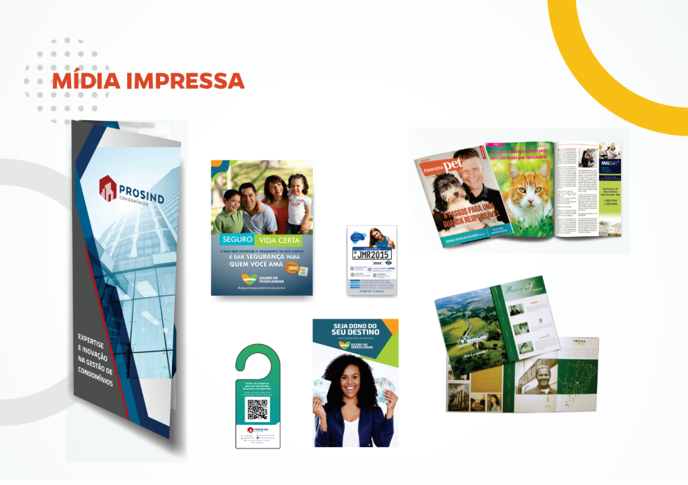 Mídia Impressa — Folders e revistas